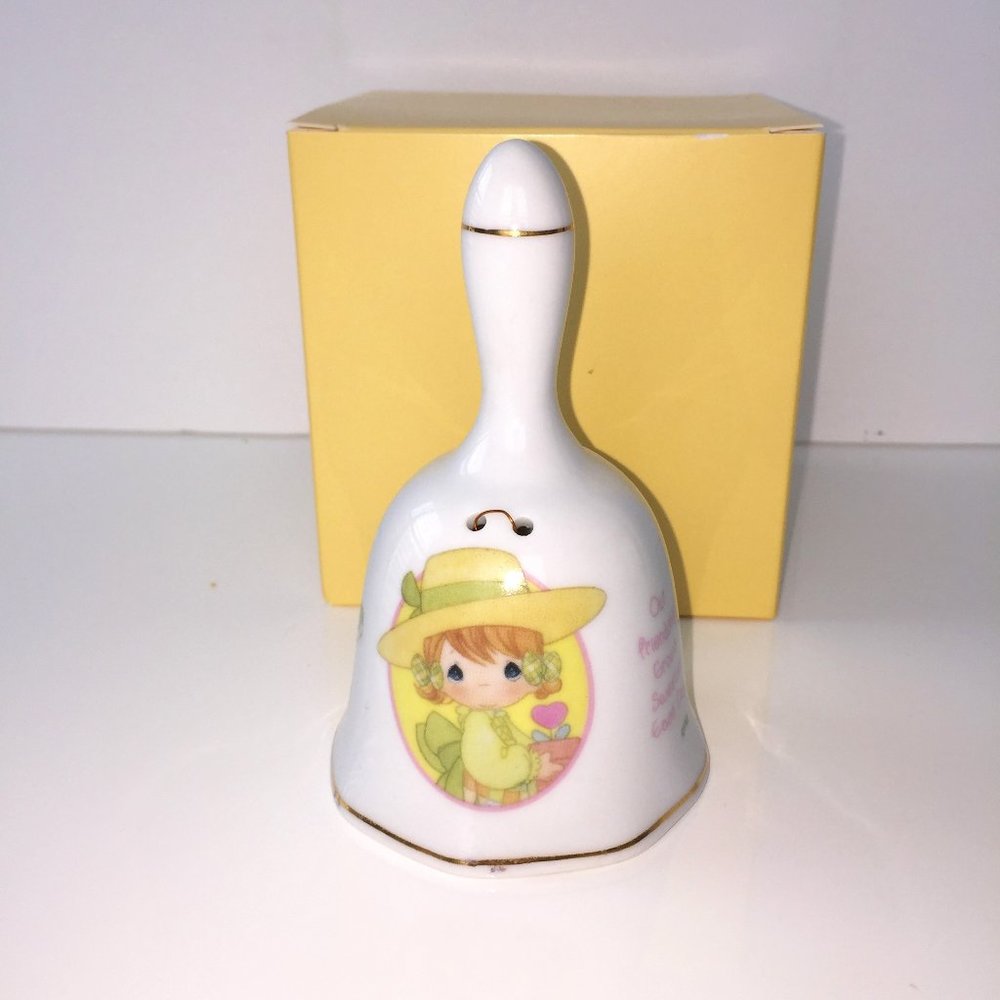 Precious Moments White Porcelain Bell